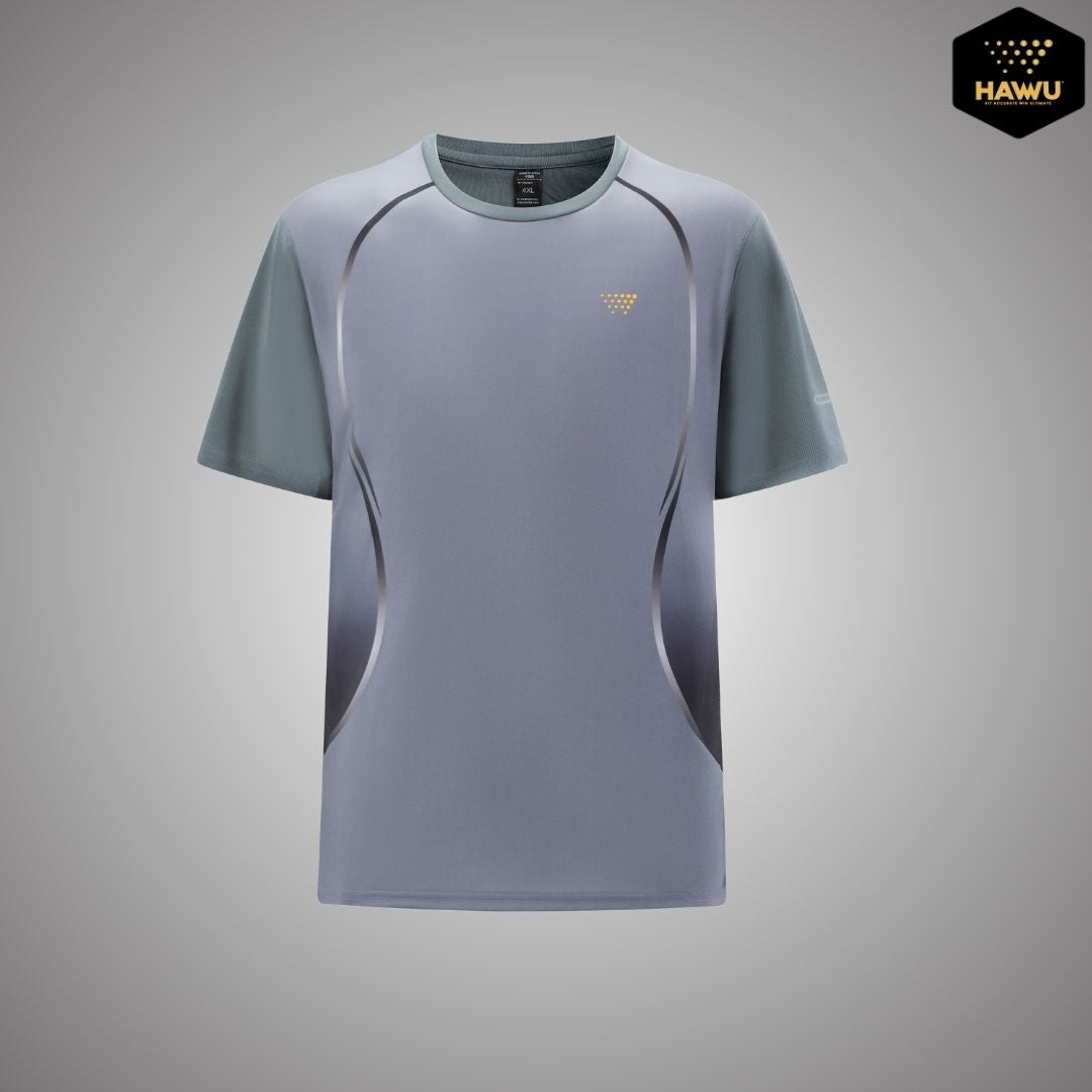HAWU T-shirts(Steel Grey with a shade of Ship Grey)